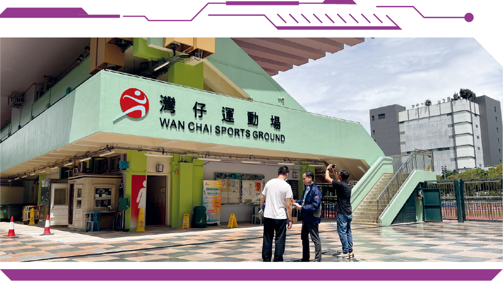 OFCA staff examining the installed radio base station at a government venue.