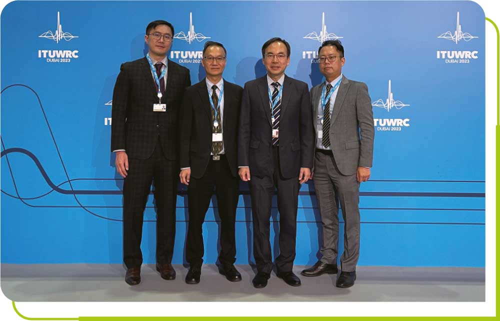 通讯办以中国代表团成员的身分参与2023年11月20日至12月15日在阿拉伯联合酋长国迪拜举行的2023年世界无线电通信大会。